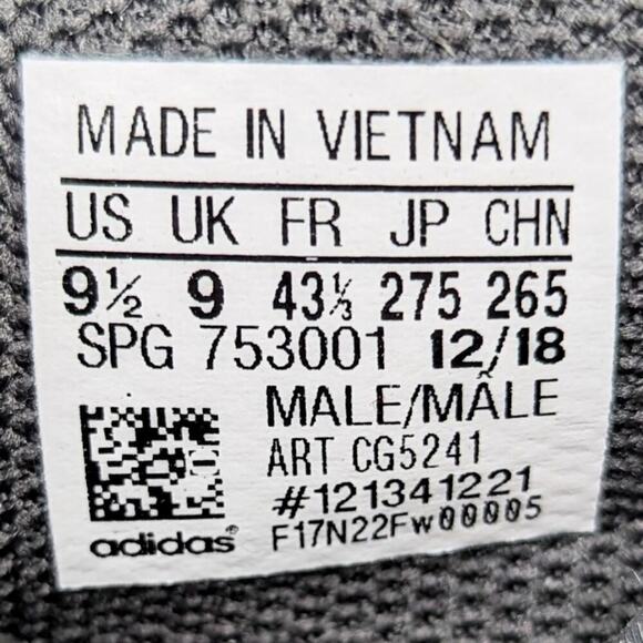 Adidas men's Icon Bounce baseball cleats black white men's size 9.5 - Picture 8 of 10